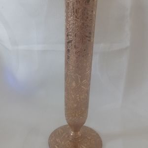 Vintage ornate vase gold color